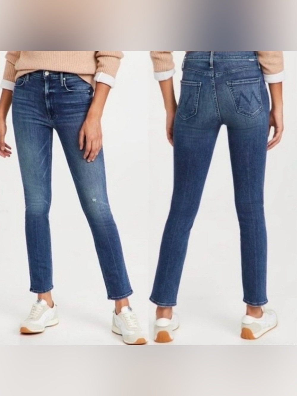 MOTHER The Dazzler Hoover Getalongs Jeans Size 29 Straight Leg 28 Inseam EUC